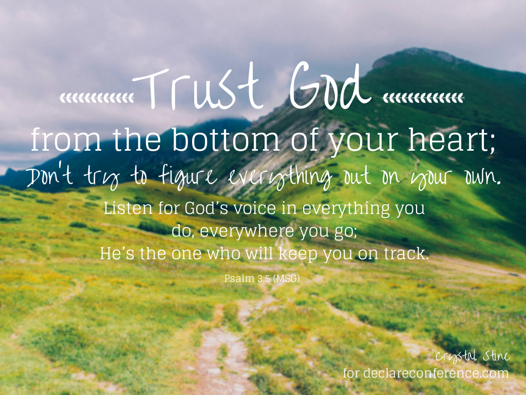 Trust God - psalm 3:5